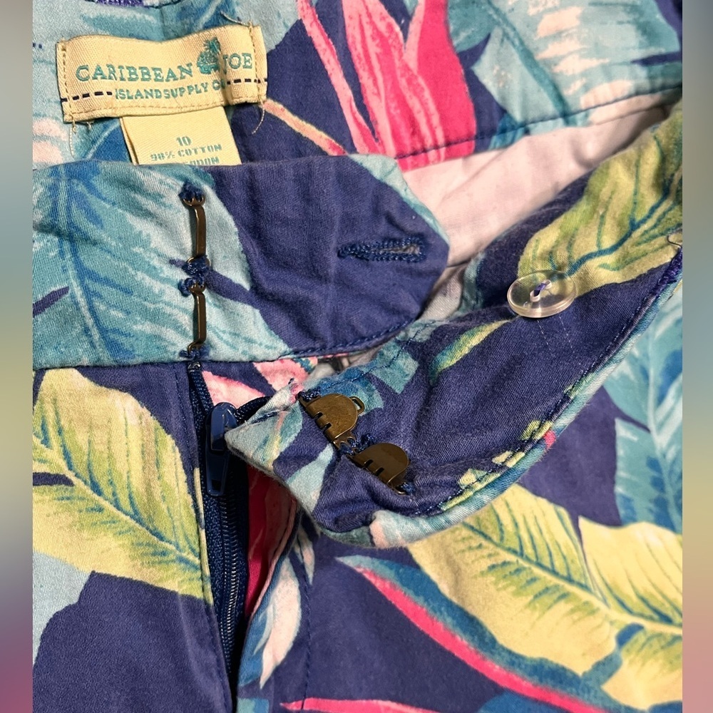 Caribbean Joe tropical print shorts - Picture 4 of 11